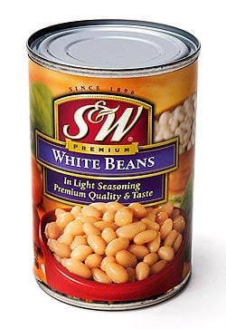 ホワイトビーンズ 缶詰 - White Beans 【425g】 S&W(ID-SPC-267)