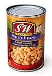 ホワイトビーンズ 缶詰 - White Beans 【425g】 S&Wの商品写真