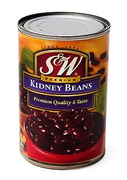 キドニー ビーンズ　缶詰 - Red Kidney Beans 【432g】 S&W(ID-SPC-268)