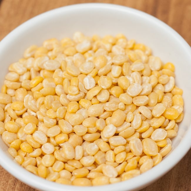 イエロームングダール Moong Dal Yellow (Mogar)【500gパック】 2 - 消化にいいのでインドではおかゆにも使われます。