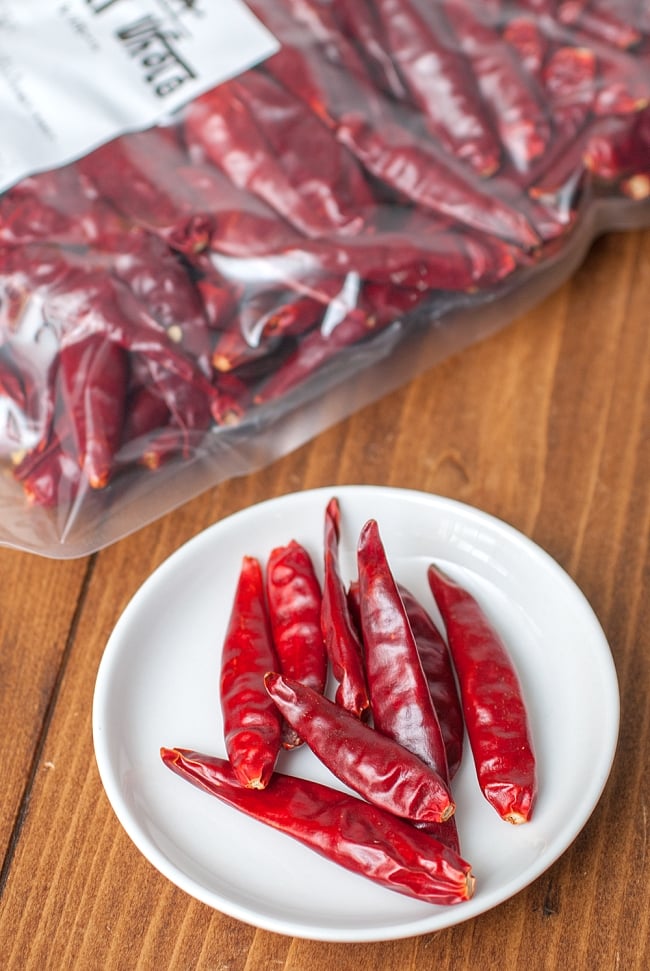 チリ ホール- Chilli Whole 【100gパック】の写真チリ,唐辛子,鷹の爪