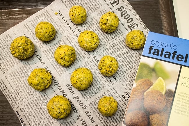 （ワケありセール！）【オーガニック】ファラフェル ミックス - Falafel 【Just Wholefoods】 5 - 調理してみました(写真は古いデザインのパッケージです)