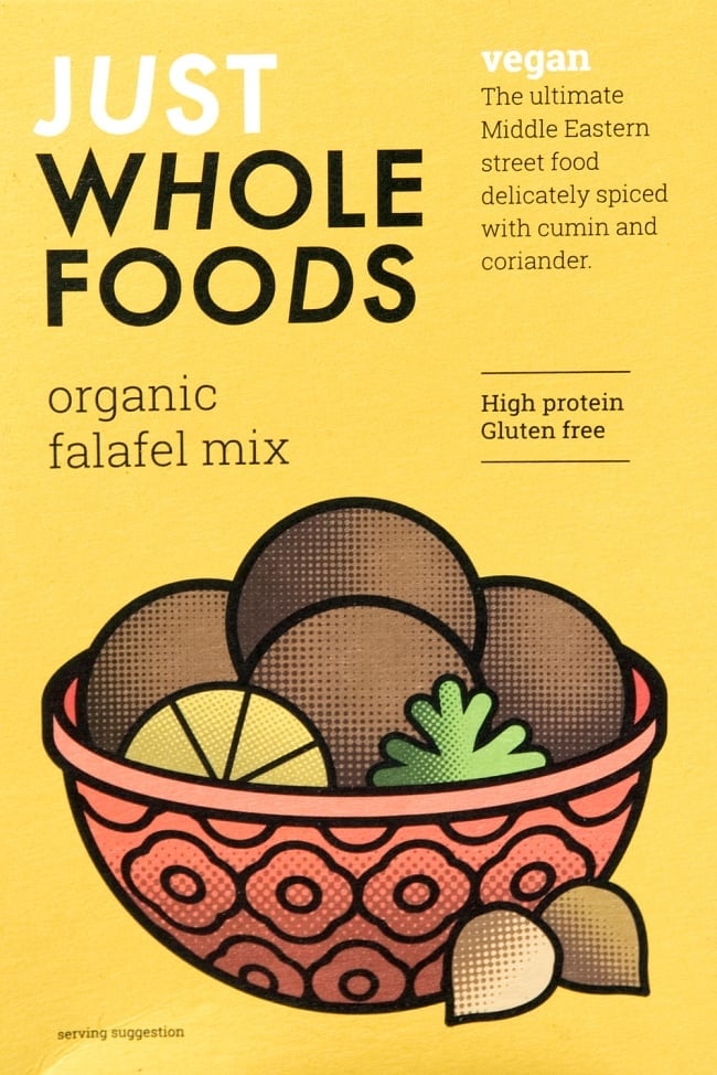 （ワケありセール！）【オーガニック】ファラフェル ミックス - Falafel 【Just Wholefoods】 7 - パッケージの全体写真です