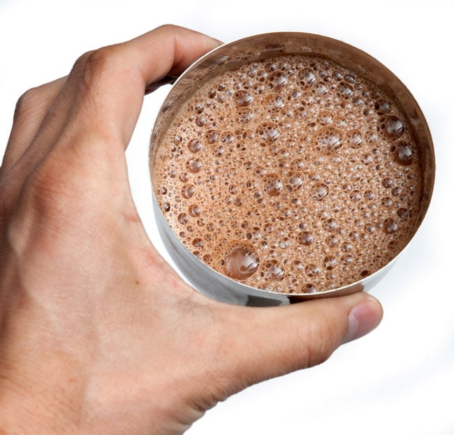 ソープナッツパウダー - インドの天然エコ洗剤&石鹸(Aritha Powder)[250g] 6 - ちょっと水を入れるとこの通り泡が立ちます