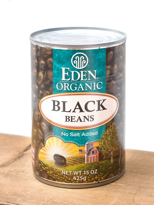 【オーガニック】ブラック ビーンズ　缶詰 - Black Beans 425g【アリサン】の写真
