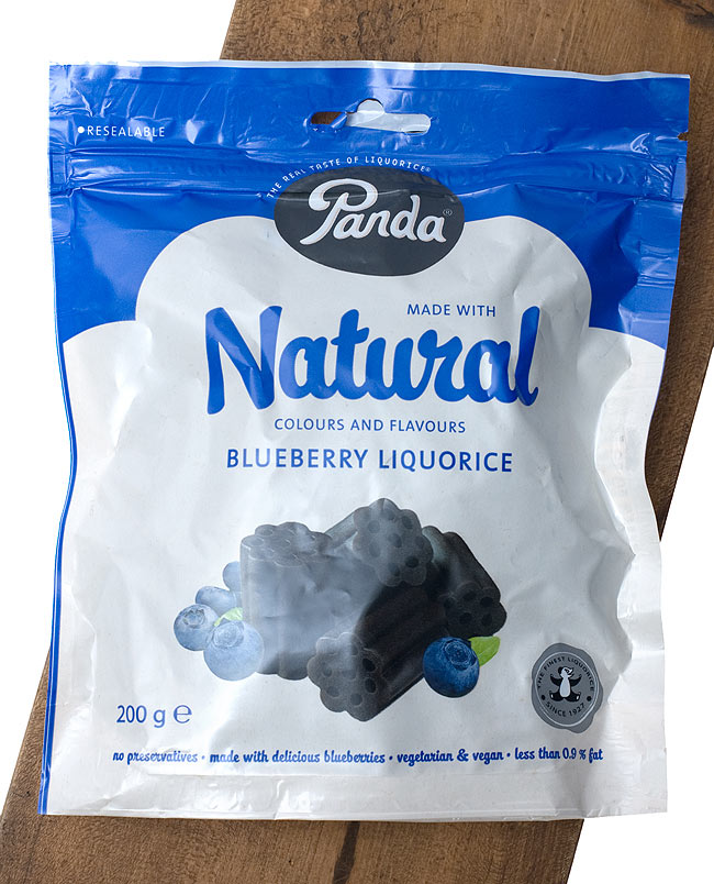 ナチュラル リコリス グミ - ブルーベリー味 【Panda】 の通販