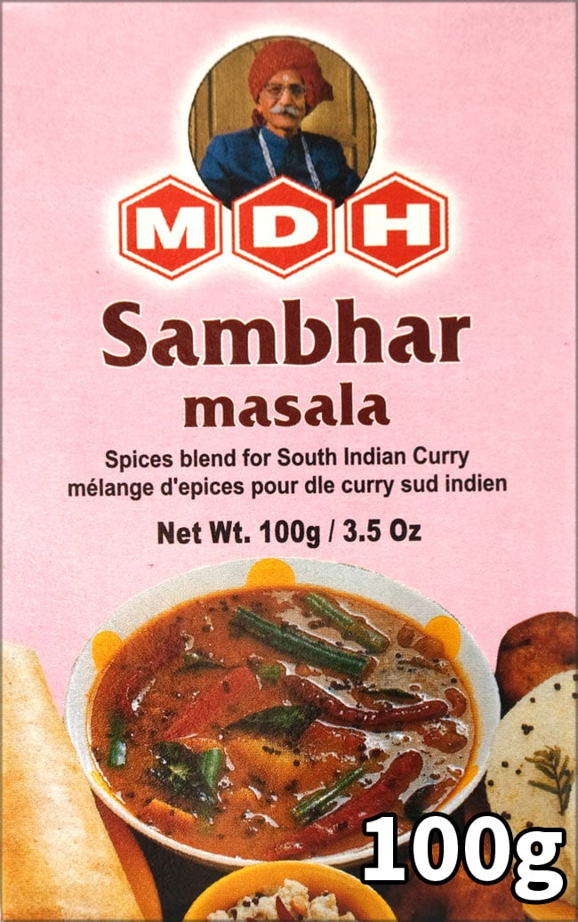 サンバル マサラ スパイス ミックス 100ｇ 小サイズ 【MDH】 の通販