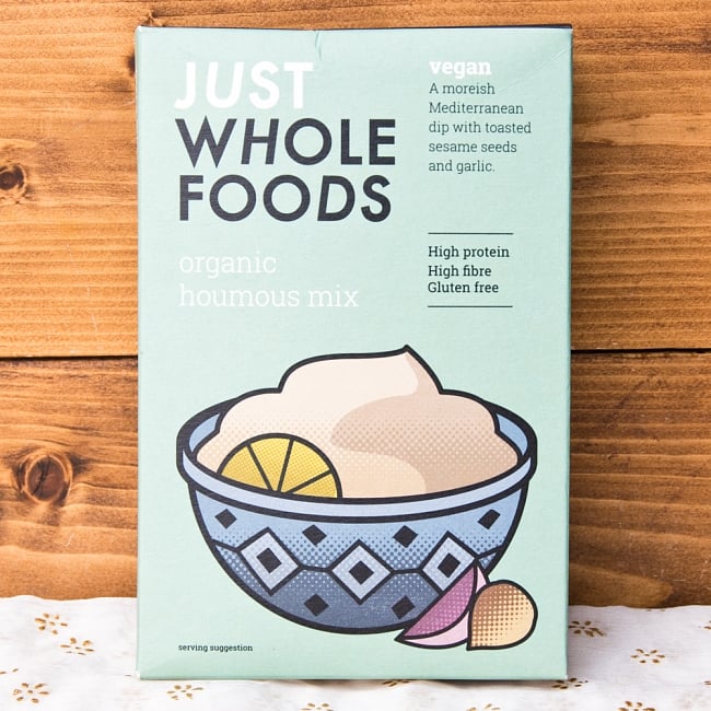 フーマス(ホムス)ミックス - Original Houmous 【Just Wholefoods】の写真1枚目です。写真とパッケージが異なる場合がございます。ご了承ください。ALISHAN,缶詰,オーガニック,フーマス,ホンモス