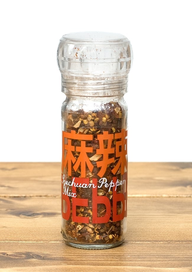 ミル付きスパイス - 麻辣醤　Sichuan Pepper mix 【Spices Up】の写真1枚目です。写真唐辛子,花椒,山椒,,ミル付スパイス