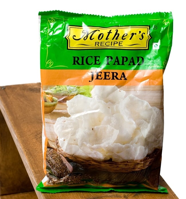 お米とクミンのパパド - JEERA RICE PAPAD 75g[Mother] 2 - パッケージ写真