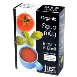 トマト＆バジル  インスタントスープ Soup in a Mug Carrot & Coriander 【Just Wholefoods】の商品写真