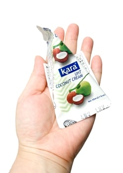 【送料無料・20個セット】ココナッツクリーム 3個パック 65ml×3個入 【Kara】 - サブ5