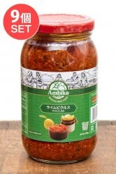 【送料無料・9個セット】インドのピクルス （アチャール） - ライム 【RAJ】(SET-AG-FD-PICK-2)