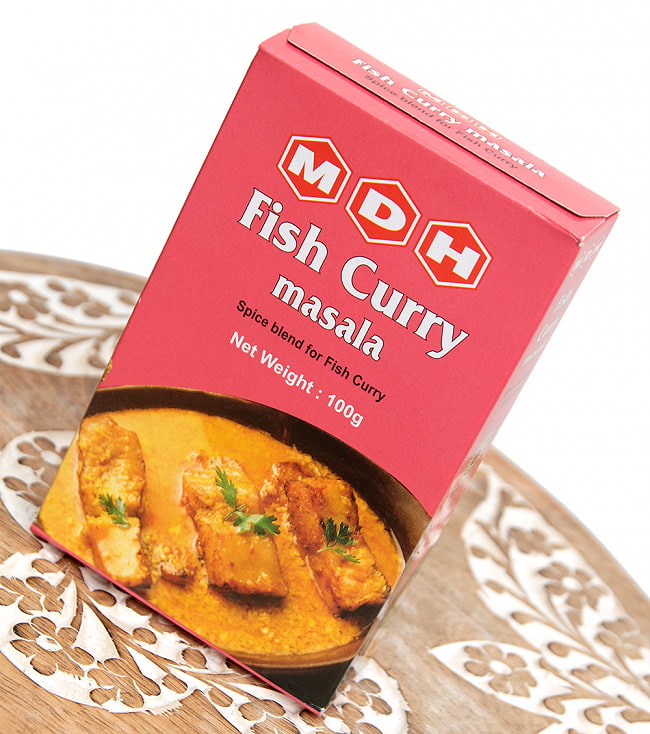 【送料無料・12個セット】フィッシュカレー マサラ  スパイス ミックス - 100ｇ 小サイズ 【MDH】　 4 - 斜めから撮影しました