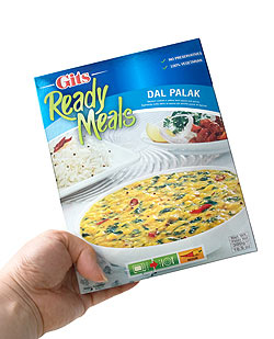 【5個セット】ダル パラック - Dal Palak - 豆とほうれん草のカレー 【Gits】 - サブ3