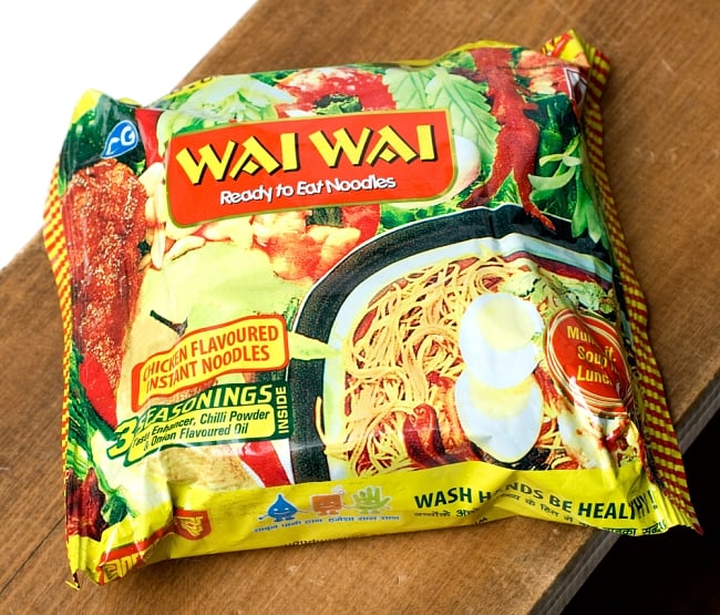 【24個セット】WAIWAI Noodles - ネパールのインスタントヌードル【チキン味】 3 - パッケージ写真です