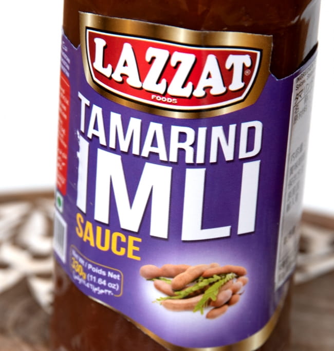 【12個セット】イムリ(タマリンド)ソース - Imli Sauce 330g 【LAZZAT】 4 - ラベルのアップです