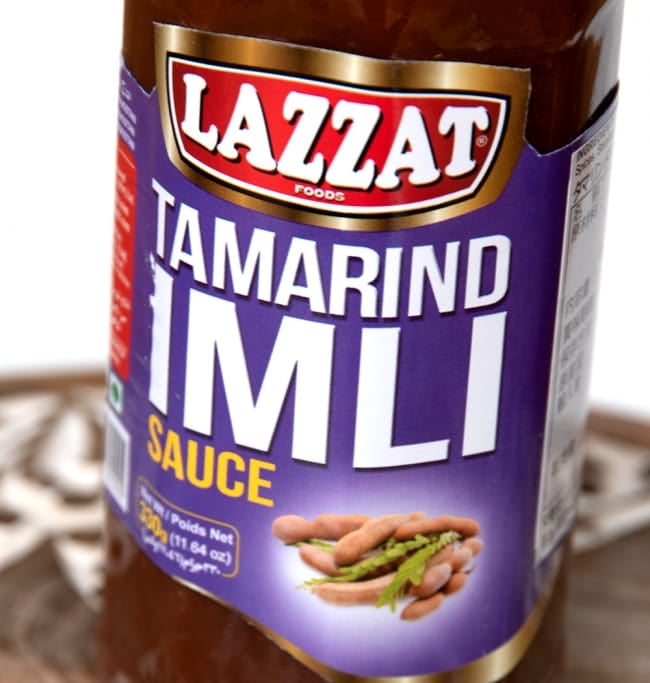 【6個セット】イムリ(タマリンド)ソース - Imli Sauce 330g 【LAZZAT】 4 - ラベルのアップです