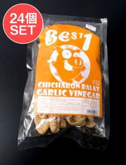 【24個セット】〔低糖質!ロカボスナック〕チチャロン スナック - 豚皮の唐揚げ ガーリックビネガー味 Chicharon Garlic Vinegar 〔Best1〕 - メイン