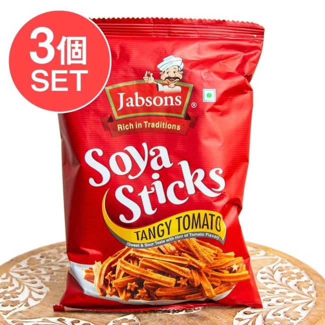 【3個セット】ソヤ スティック タンギー トマト味 - Soya Sticks Tangy Tomato 180g 【Jobsons】の写真