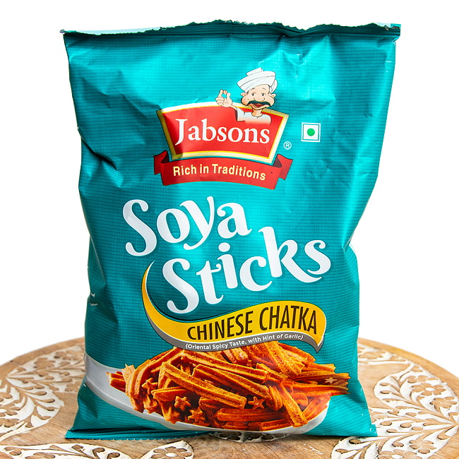 【送料無料・24個セット】ソヤ スティック チャイニーズ チャトカ 味 - Soya Sticks Chinese Chatka 180g 【Jobsons】 2 - グルテンフリー、レスオイルのインド的健康志向お菓子!!でもね・・ちなみに20%増量キャンペーンは終了しています。あしからずご了承ください。