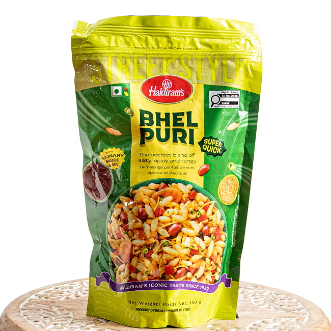 【送料無料・20個セット】インドのお菓子 マサラぽん菓子 ベルプリ - Bhel Puri 2 - パッケージ写真です。