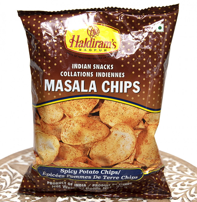 【ケース販売・40個セット】インドのお菓子 極厚ポテトチップス - MASALA CHIPS 80g[Hardiram's] 2 - インドのお菓子、その名もマサラチップス！