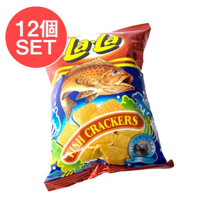 【12個セット】フィッシュクラッカー レギュラー味 - Fish Crakers Regular 〔Lala〕の写真