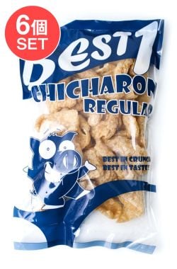 【6個セット】チチャロン スナック - 豚皮の唐揚げ レギュラー味 Chicharon Regular 〔Best１〕の数割選択写真