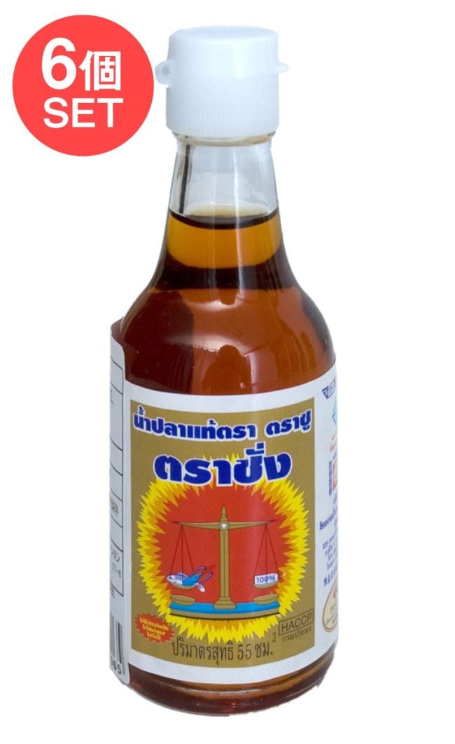 【6個セット】ナンプラー ゴールド - 高級フィッシュ ソース [60ml] 【バランス】の写真セット,バランス,ナンプラー,魚醤,タイ料理