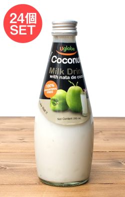 【24個セット】ココナッツミルクドリンク ナタデココ入り ‐ Coconut Milk Drink With Nata de coco 【U globe】 - メイン