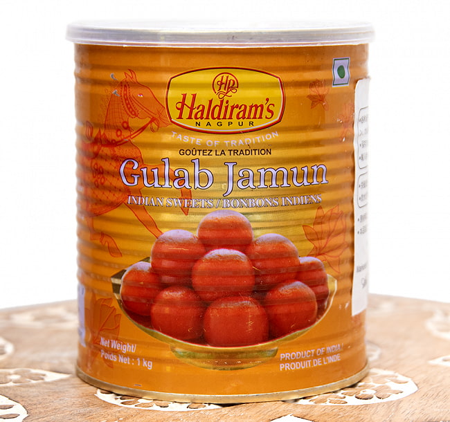 【送料無料・12個セット】クラブジャムン - Gulab Jamun(1kg)【Haldirams】 2 - 輸送の関係上、缶がへこんでいることがございます。