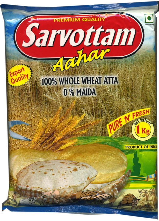 【10個セット】アタ粉 Atta 【1Kg】 Sarvottam 2 - パッケージが変更している場合がございます。あらかじめご了承下さい。