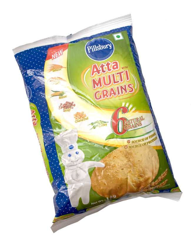 【3個セット】雑穀入り アタ粉 ATTA MULTI GRAINS 【1Kg】 2 - インド人も健康に気を使う人が増えてきているようで、体にいい食品が大人気です。