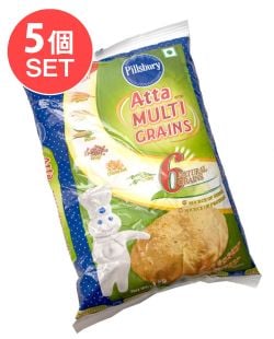 【5個セット】雑穀入り アタ粉 ATTA MULTI GRAINS 【1Kg】 - メイン