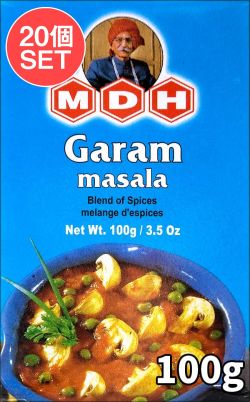 【20個セット】ガラムマサラ スパイス ミックス - 100g 小サイズ 【MDH】(SET-AM-ID-SPC-71-20)