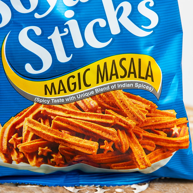 【6個セット】ソヤ スティック マジック マサラ 味 - Soya Sticks Magic Masala 180g 【Jobsons】 3 - インドでは、ナムキンと呼ばれるお菓子です。こちらはマジックマサラ味。