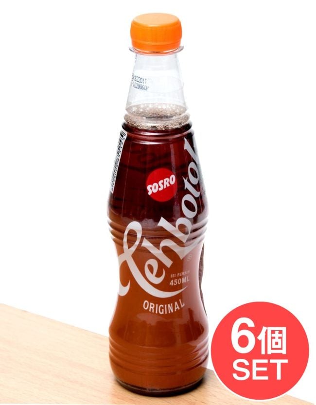 【6個セット】【Sosro】Tehbotol ジャスミンティー 350mlの写真セット,インドネシア,甘いお茶,ティーボトル