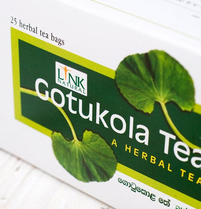 【12個セット】ゴトゥコラティー【ゴツコラティ】 - Gotukola Tea 【LINK NATURAL】 3 - パッケージの一部を拡大しました