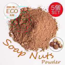 【たっぷり1250g】ソープナッツパウダー - インドの天然エコ洗剤&石鹸(Aritha Powder)[250g]の商品写真