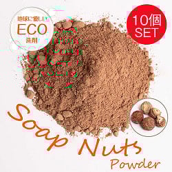 【大容量2.5kg！】ソープナッツパウダー - インドの天然エコ洗剤&石鹸(Aritha Powder)[250g]の商品写真