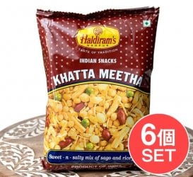 【6個セット】インドのお菓子 甘酸っぱいスナック - カッタミータ - KHATTA MEETHA (SET-FOOD-239)