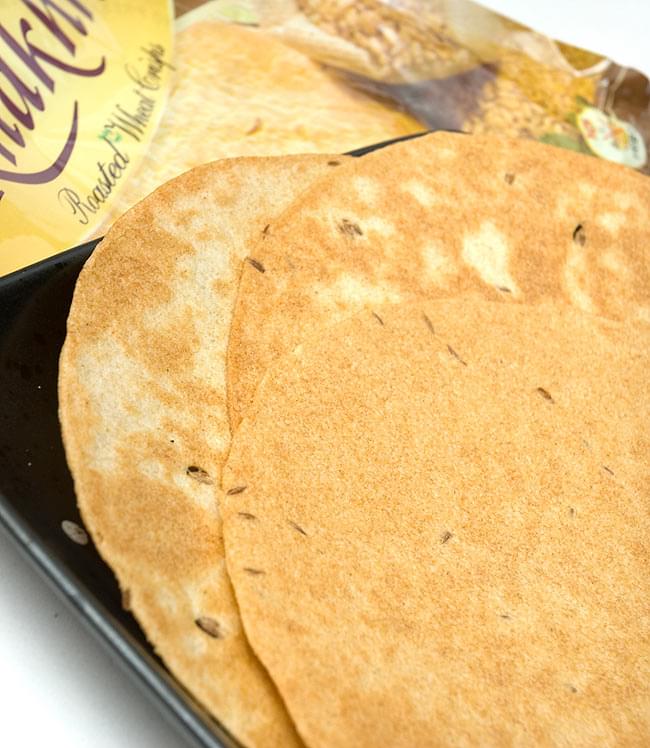 【6個セット】カークラ ジーラ - インド 薄せんべい クミン Khakhra Jeera 200g 【Jobsons】 3 - サクサクのクリスピー感がたまらない。止まらない!!