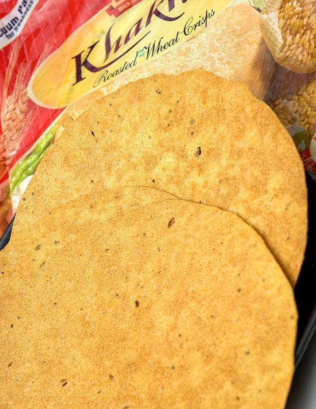 【6個セット】カークラマサラ - インド 薄せんべい スパイシー Khakhra Masala 200g 【Jobsons】 3 - サクサクのクリスピー感がたまらない。止まらない!!