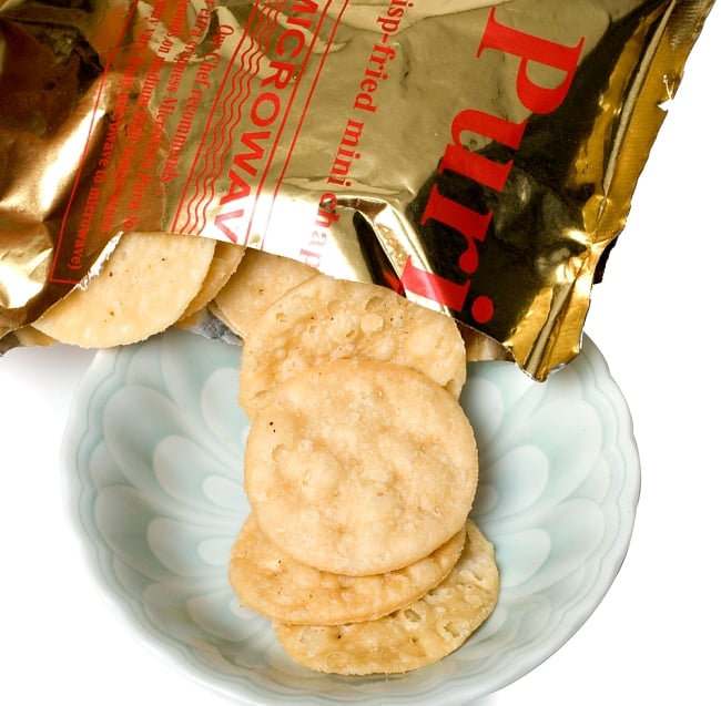 【6個セット】簡単! ベルプリキット - Wah Luft Bhel Puri Kit 500g 8 - 平べったいプリです