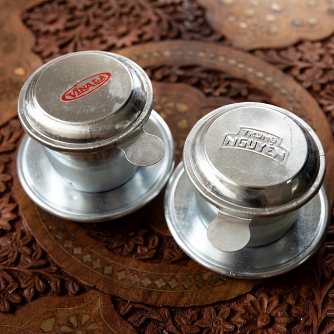 【5個セット】ベトナム コーヒー フィルター 【アルミ製】 13 - 入荷時期によって若干のデザインの違いがございます。