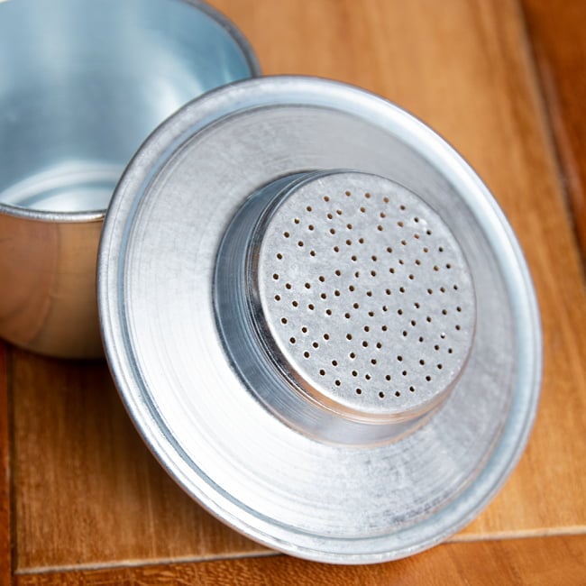 【10個セット】ベトナム コーヒー フィルター 【アルミ製】 10 - 下皿にも穴が空いています