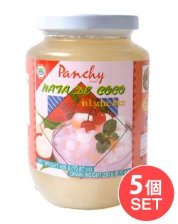 【5個セット】ナタデココ ライチジュース漬け【Panchy】の商品写真