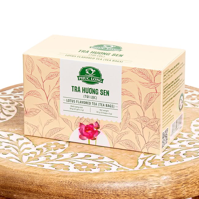 【6個セット】蓮茶 （蓮花茶） ティーバッグ 25袋入 【PHUC LONG】 2 - 蓮茶 （蓮花茶） ティーバッグ 25袋入 【PHUC LONG】(SRV-SPC-35)の写真です