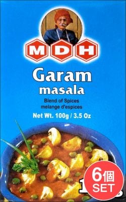 【6個セット】ガラムマサラ スパイス ミックス - 100ｇ 小サイズ 【MDH】